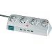 Brennenstuhl 4-fach Desktop Power mit Schalter und USB-Hub 2.0
