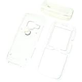 LG Rumor Scoop Translucent Clear Snap-On Case Cover with Removable Swivel Belt Clip