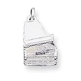 Buy Sterling Silver Grand Piano Charm by Abacus