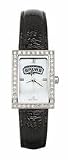 San Antonio Spurs Women's Allure Watch with Black Leather Strap