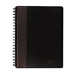TOPS 25434 Executive notebook, textured, leatherette, 10-1/2 x 8, burgundy/black