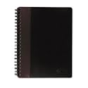 TOPS 25434 Executive notebook, textured, leatherette, 10-1/2 x 8, burgundy/black