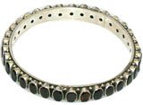 Bangle Jewelry Sterling Silver Garnet Gemstone 2.4 inches (ban137b)