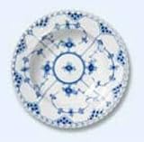 Royal Copenhagen Blue Fluted Full Lace Rim Soup Plate