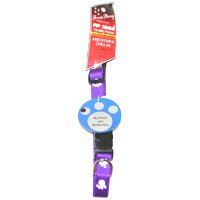 Four Paws Reflective Paws Adjustable Purple Nylon Dog Collar