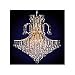 Gold Contour 15-light Chandelier With Grandcut Crystal Spheres and SPECTRA Swarovski Crystal Strands - 193039 SKU# 10220
