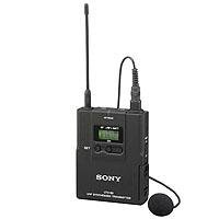 Sony UTXB2X UWP Series Bodypack Transmitter with Uni-Directional Lavalier Microphone, Operating on UHF TV Channels 30 to 33