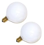 40 watt 120 volt G16.5 Candelabra Screw (E12) Base Westinghouse Light Bulb
