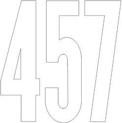 Bulk Buy: Duro Permanent Adhesive Vinyl Numbers 6