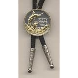 Bahamas 50 Cent �Sail Boat� Two Tone Coin Bolo Tie by J&J Coin Jewelry