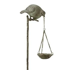 Sparrow Birdfeeder on Stake by 