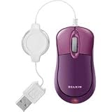 Belkin USB Mobile Retractable Mouse (Plum Berry)