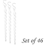 Icicles White Glitter 46 Ornaments