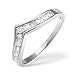 0.30 Ct Diamond Wishbone Ring by Saul Anthony In 18 Carat White Gold