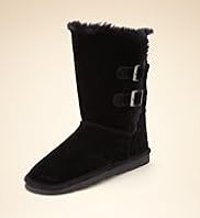 Older Girls Suede Buckle Warm Lined Boots
