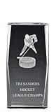Crown Awards Hockey Trophies - Laser Sport Crystal Classic Hockey Trophy
