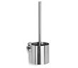 Stainless steel wall-mounted toilet brush (stainless steel) (15.6"H x 5"W x 5"D)
