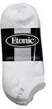 Etonic Men's Cushioned No Show Socks - 12 Pack White/w gold logo