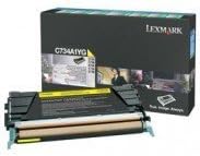 Lexmark C734a1yg Return Program Toner, 6,000 Page-Yield, Yellow