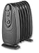 700w Oil Filled Radiator in Black, Energy Efficient, 1 Year Warranty