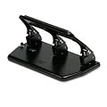 Office Depot(R) Heavy-Duty 3-Hole Paper Punch, Black