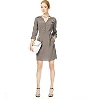 Autograph Open Neck Collar Dress