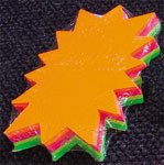 Fluorescent Promotional Bursts (100pk) - 10