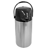 AIRPOT SS/BLACK 2.5 LITER, EA, 15-0175 SERVICE IDEAS, INC AIRPOTS