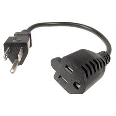 Cables Unlimited PWR-PSLIB 1-Foot Outlet Xtender Power Cord