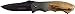 TAC Force TF-468LW Spring Assist Folding Knife, Black Straight Edge Blade, Natural Handle, 4-Inch Closed