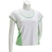 Sporting Goods : Bolle Tennis Julep Keyhole Back Cap Sleeve Top (COLOR: White/Green, SIZE:Small)