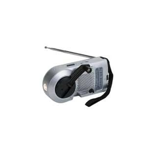 Compact Hand-Crank Radio with Flashlight (70950) by 