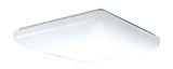 American Fluorescent CSS2072ET Carter 2-32 Watt Flush Mount Light Fixture, Smooth White Acrylic Dif