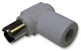 RF Coax Right Angle PLUG for TV Aerial Cables - Freeview compatible