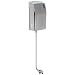 Rubbermaid Commercial FG500476 AutoClean Chrome Wall Service Cleaning Dispenser Kit with 3/4" Connector, 12.5" Length x 1.25" Width x 6.75" Height