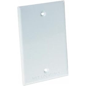 Do it Weatherproof Electrical Cover, WHT OUTDOOR BLANK COVER
