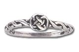 Solid Sterling Silver Celtic Braid Light Ring