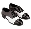 Tuxedo Shoe - English Bal Cap Toe Shoe Black/White Tuxedo Shoe - English Bal Cap Toe Shoe Black/White