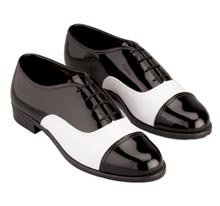Tuxedo Shoe - English Bal Cap Toe Shoe Black/White