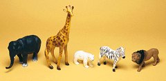 Vinyl Zoo Animal Set (set of 5)