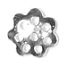 (25) Flower Bead Caps 5mm Sterling Silver