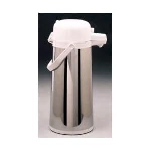 Coffee Airpot (Stainless Steel w  White) (1.9L) by Hormel Corporation