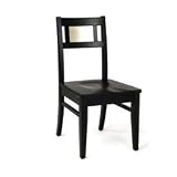 Manhattan Dining Chair with Stainless Steel Back (Set of 2) by Home Styles