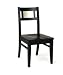 Home Styles 5123-80 Manhattan Side Chair In Black Finish With Stainless Steel Trim - Set Of 2