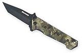 Westward 1YJE6 Hunting Knife, 6 In, Camoflouge, Clip Blade