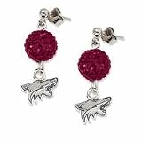 Phoenix Coyotes Ovation Crystal Earrings