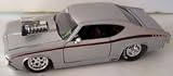 Jada Toys 1/24 Scale Diecast Big Time Muscle with Blown Engine 1969 Chevy Chevelle Ss in Color Silver