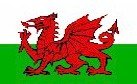 Fridge Magnets Set of 4-Welsh Wales Dragon Flag-70mm x 45mm