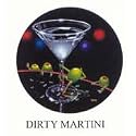 Dirty Martini Michael Godard Neon Clock (red)