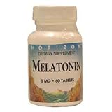 Melatonin 5 Mg Nighttime Sleep Aid Tablets, By Horizon Nutraceuticals - 60 Ea